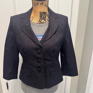 Petite Sophisticate Black Suit Jacket